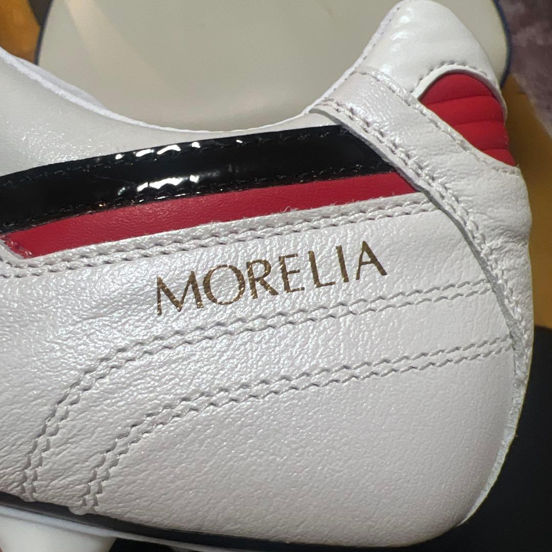 Mizuno Morelia スパイク 日本製 ホワイト/ブラック/レッド