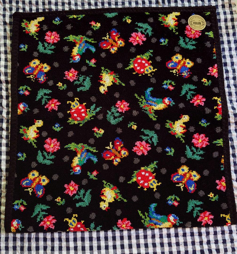 限定品　FEILER　ハイジドット　ブラック　ハンドタオル　希少　♡レア品♡