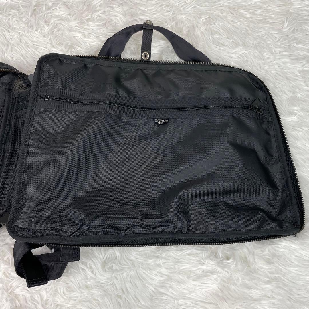 美品✨PORTER✨3WAY✨リュック✨ビジネスバッグ✨HEAT✨2層✨A4✨黒