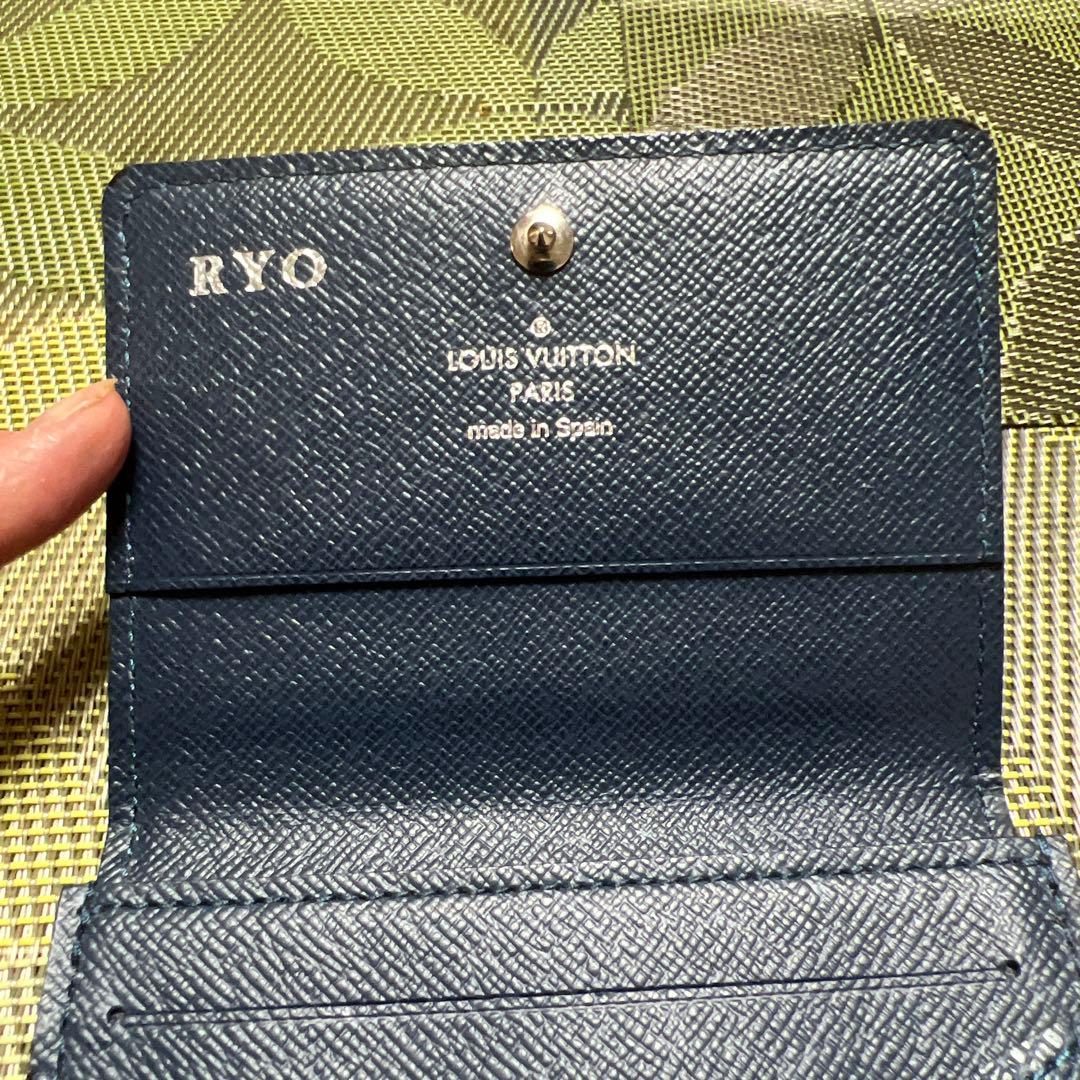 名刺入れ LOUIS VUITTON タイガ紺色