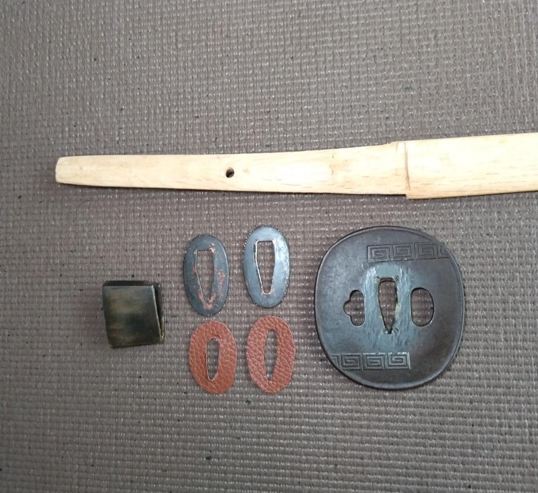 竹光刀 (居合刀拵え付き)