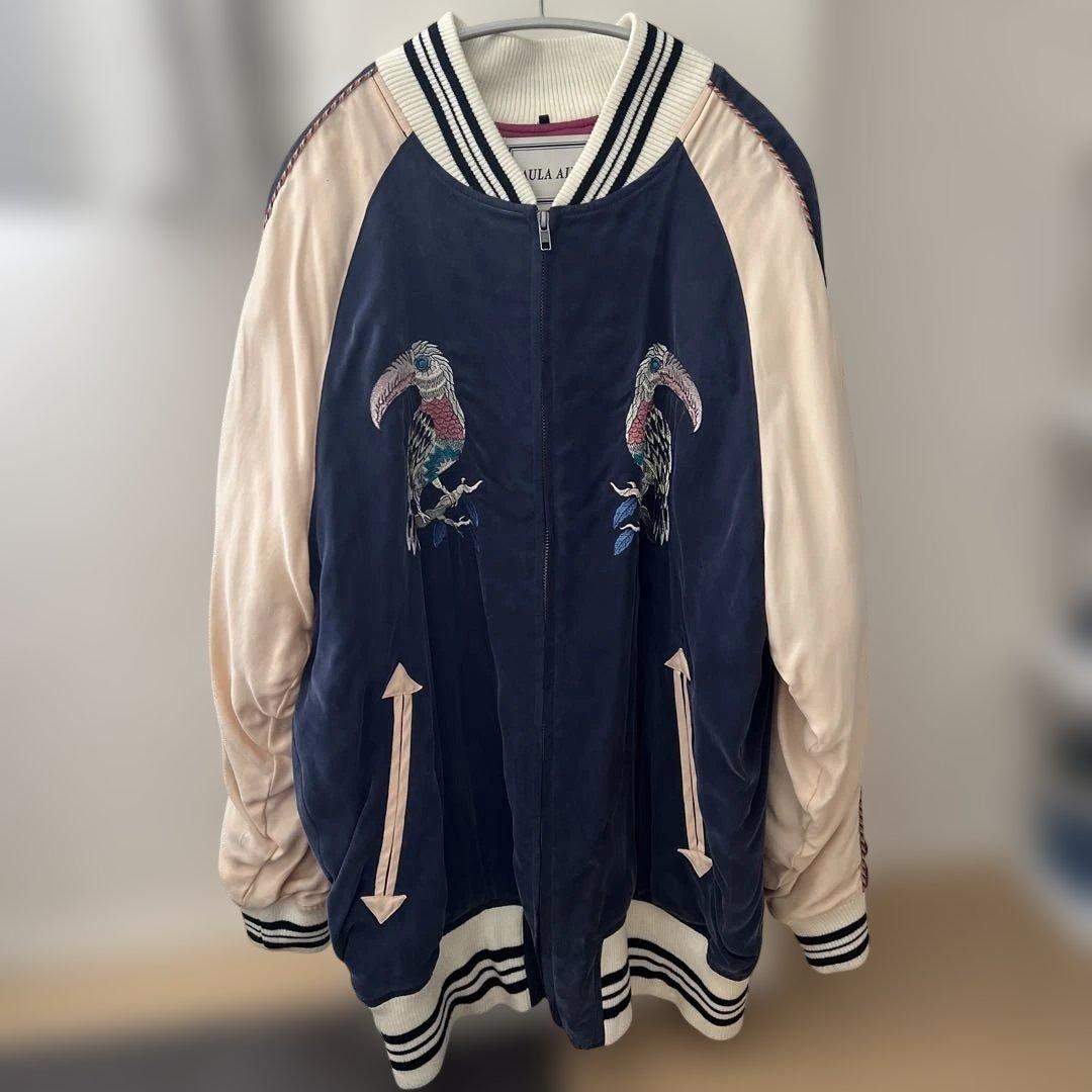 トゥカン刺繍スカジャン