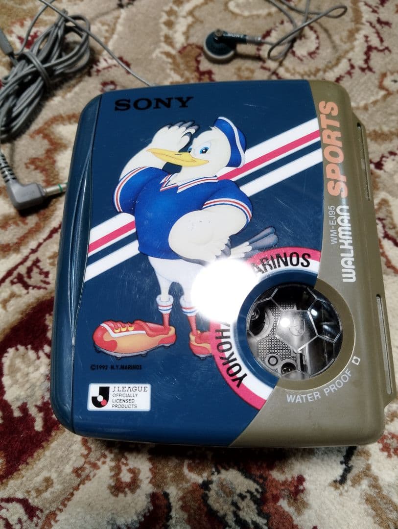 横浜マリノス　jリーグ 　sony 90s　レトロ　walkman　ウォークマン