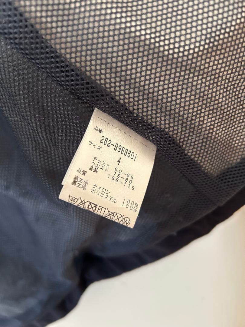 ジャックバニー 2way レインウエア上下セット ネイビー ホワイト4(M)中古