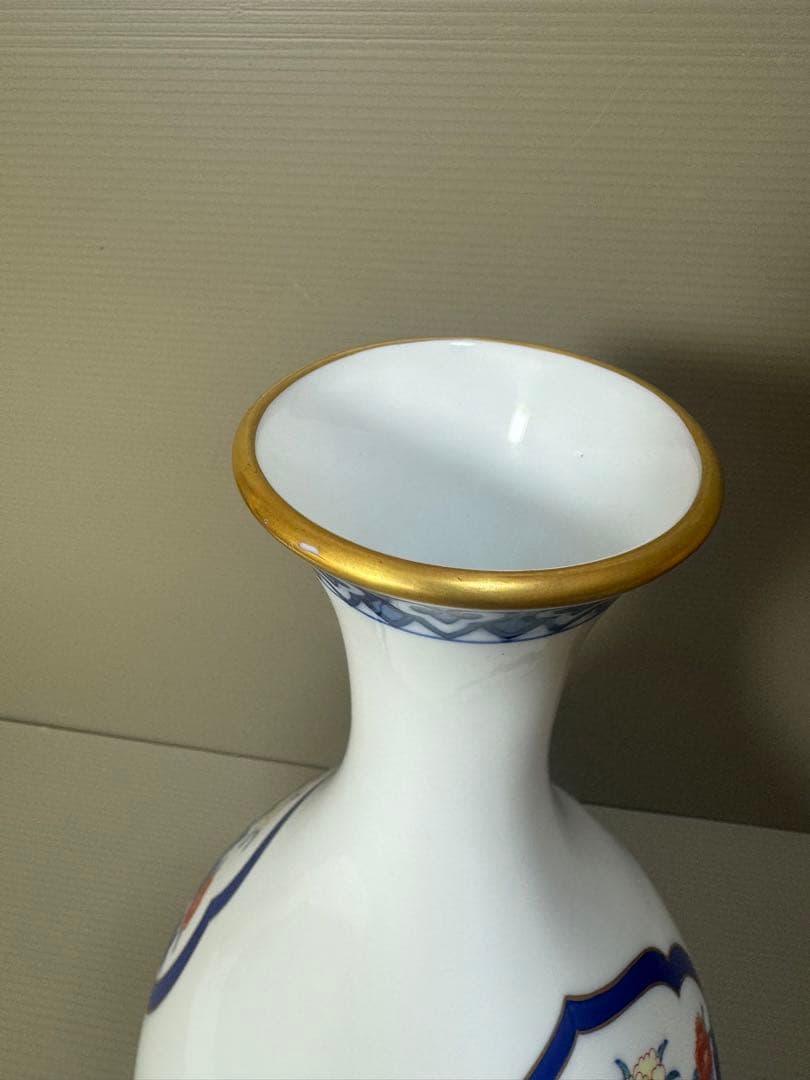 2228 香蘭社　金彩　花瓶