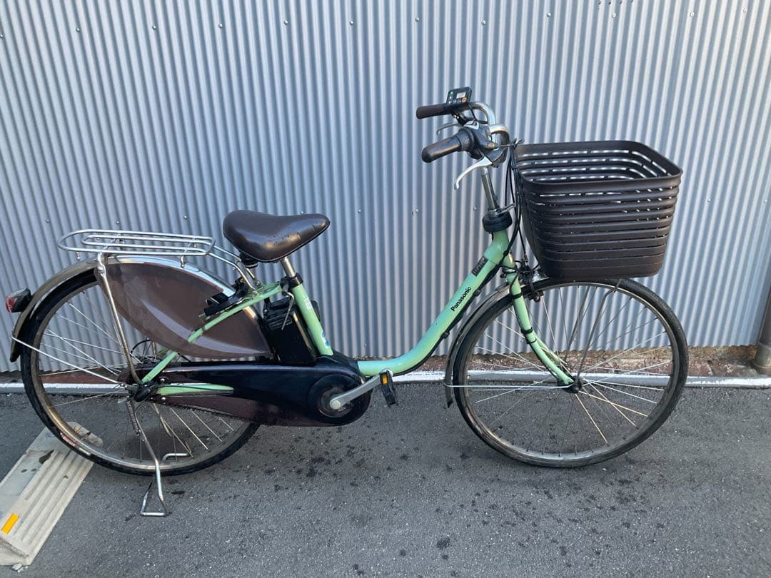 パナソニック最新機種電動アシスト自転車viviDX26インチグリーン系ボディー