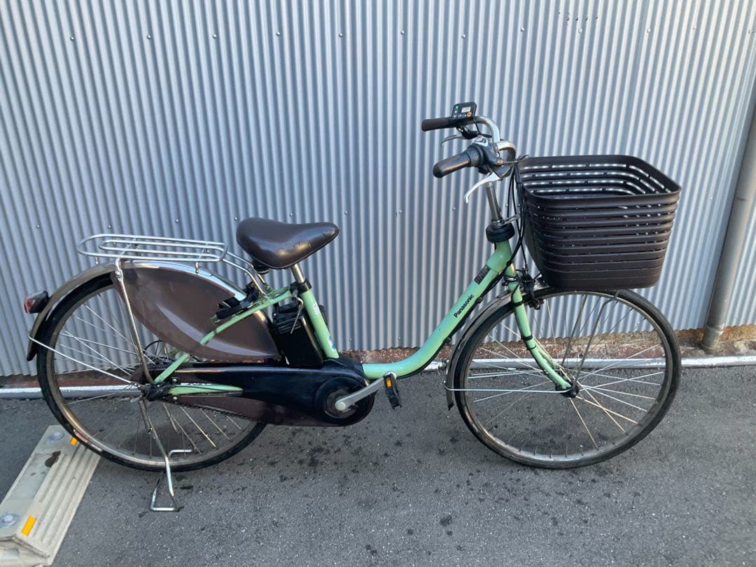 パナソニック最新機種電動アシスト自転車viviDX26インチグリーン系ボディー