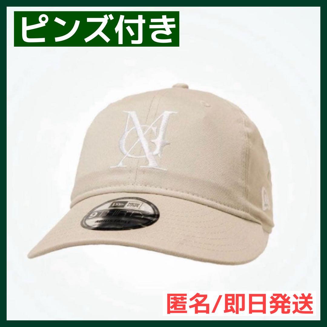 ピンズ付き Mrs. GREEN APPLE ニューエラ キャップ ベージュ
