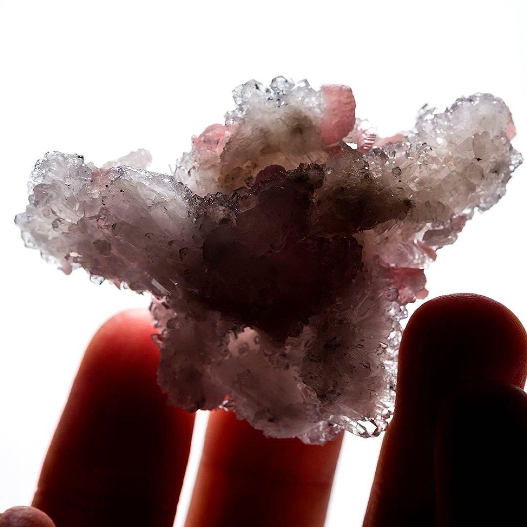 中国 ロードクロサイト フローライト 天然石 原石 鉱物標本 鉱石 蛍石 725