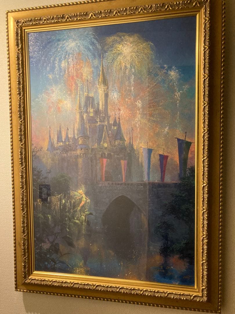ジェームスコールマン　ティンカーベルとお城　ディズニー　Disney アート
