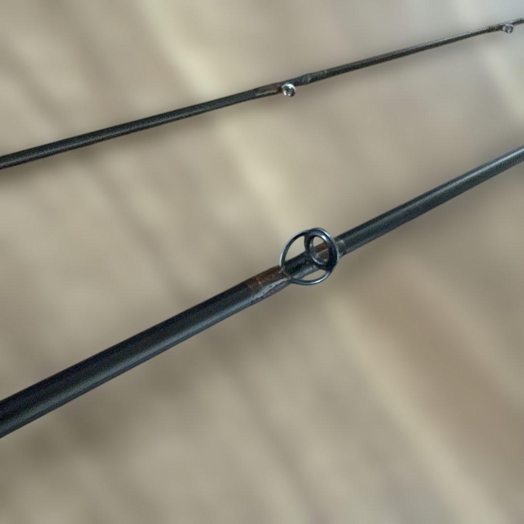 フライロッドをヘチ竿に改造した釣り竿