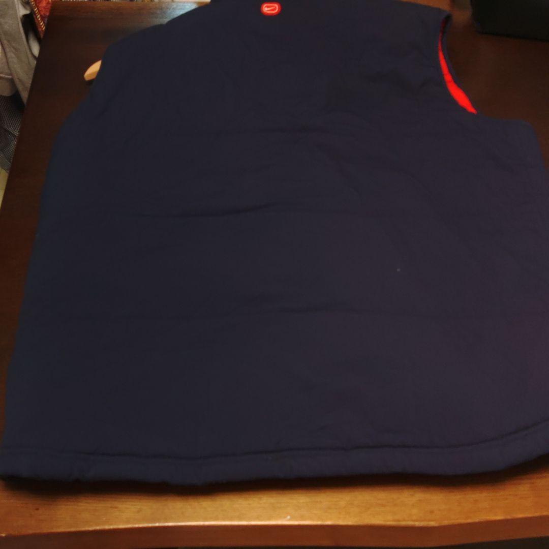 NIKE ネイビー ベスト ロゴ入り2000年レア、中綿