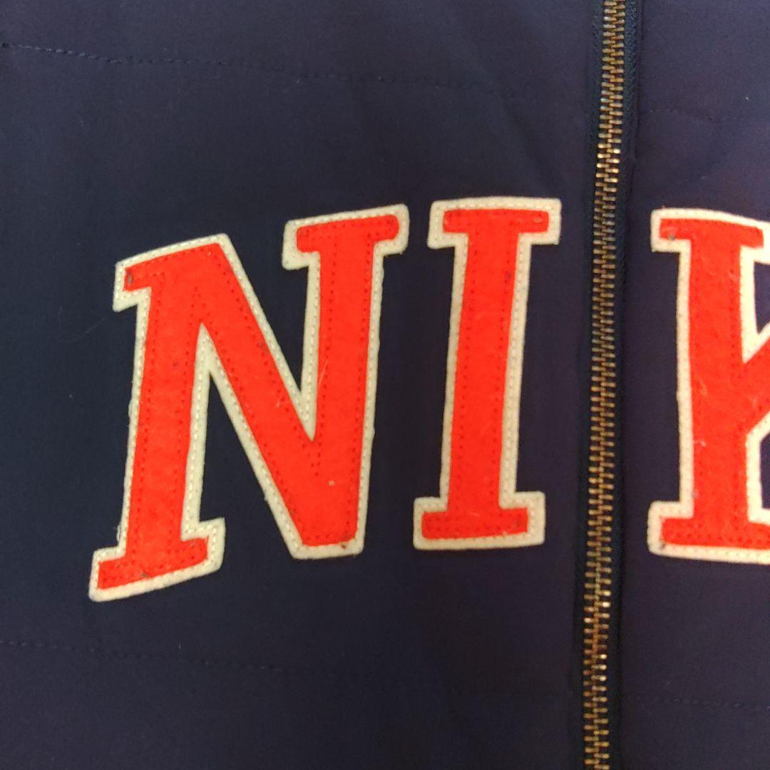 NIKE ネイビー ベスト ロゴ入り2000年レア、中綿