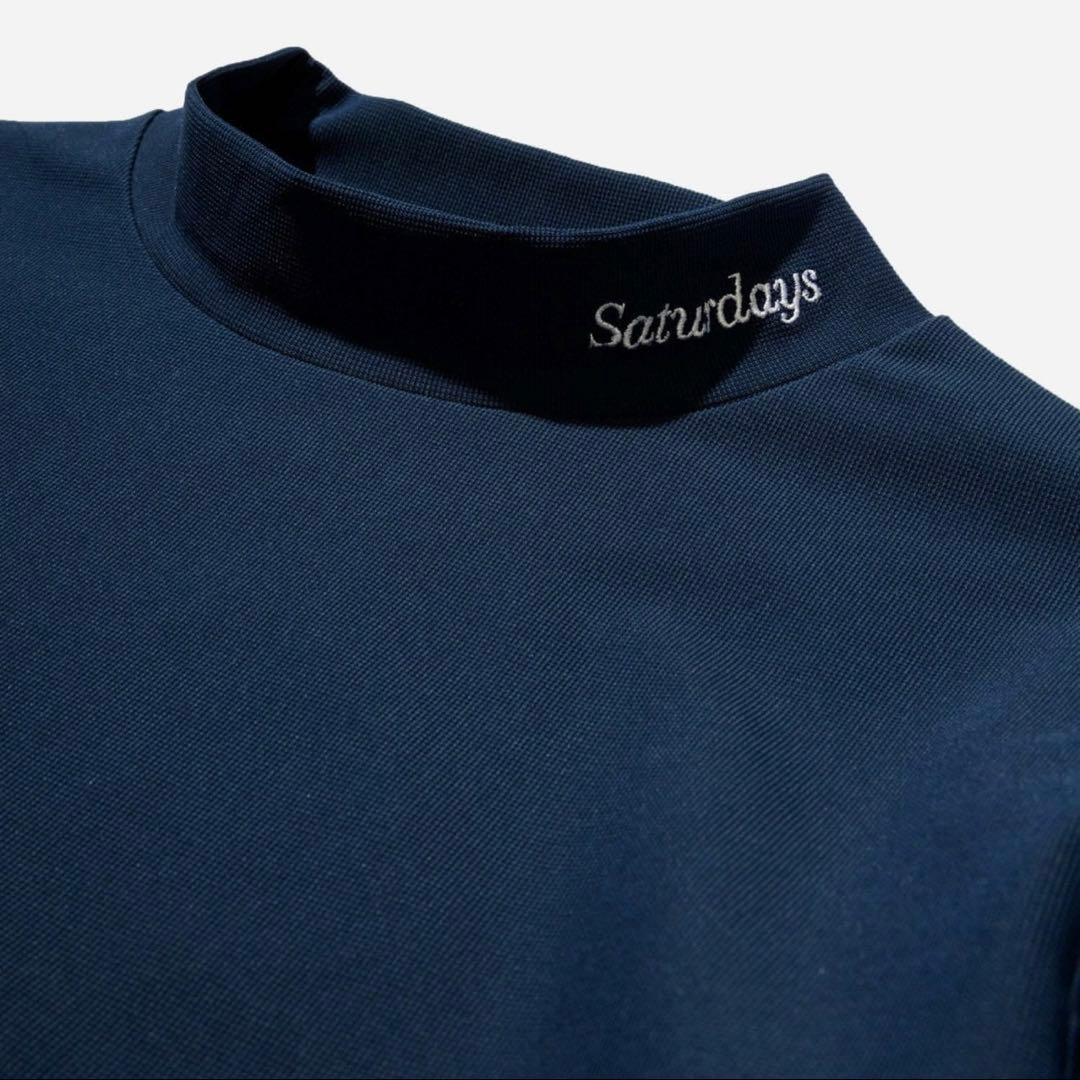 Saturdays ネイビー モックシャツ　S