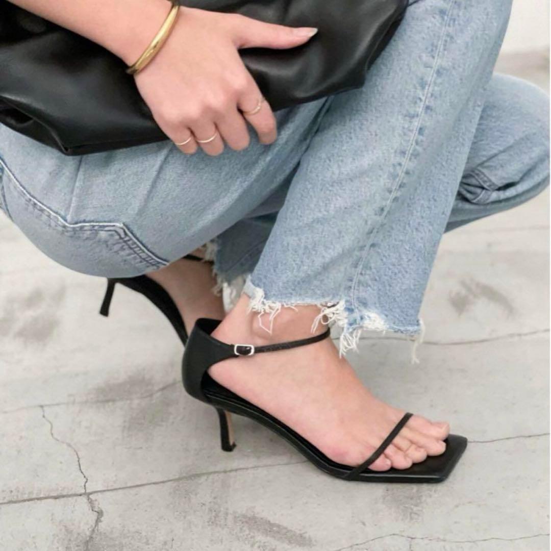 新品✨ドゥーズィエムクラス TONY BIANCO ストラップサンダル 黒 23