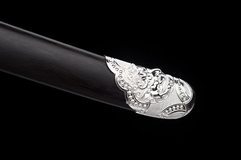 【玄墨苗刀】 繍春刀 牛尾刀 苗刀 手鍛造打 鋼刀 冷兵器 古兵器 両手刀