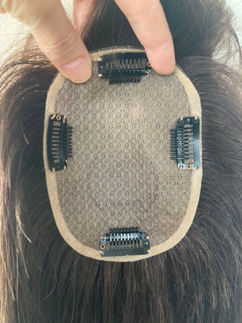 ヘアピース　部分ピース　ロング 人毛100