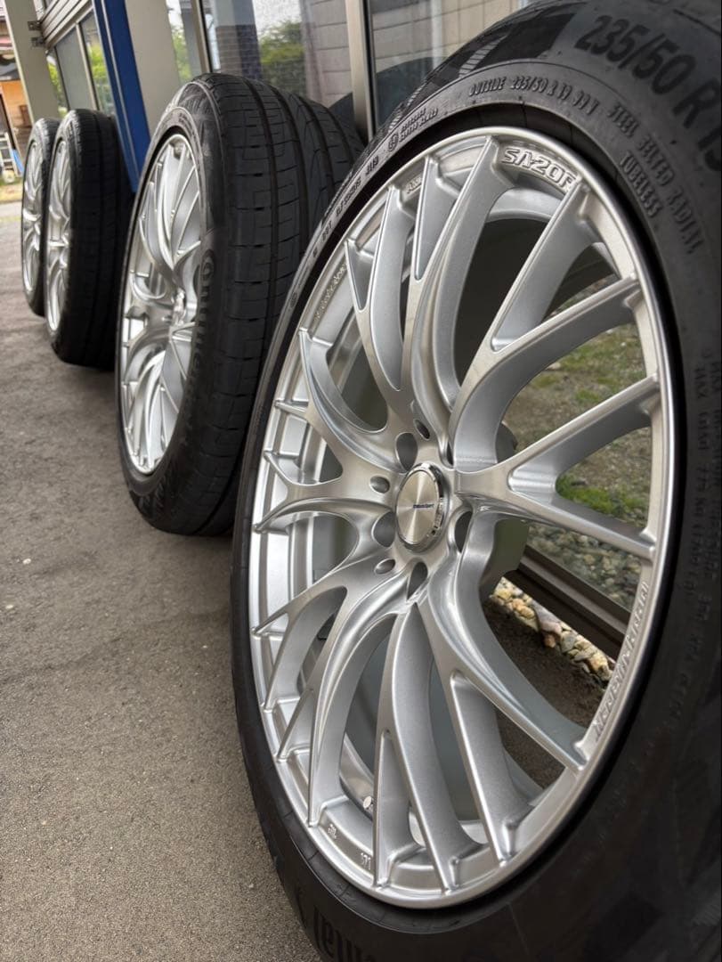Weds 19インチ ホイールセット 235/50R19 ウェッズスポーツ