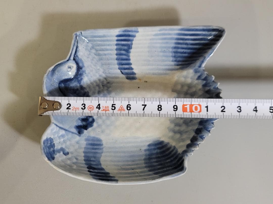 古美術 古九谷 染付 鳥型 皿 五客