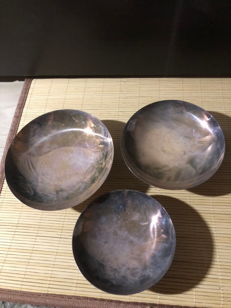 銀杯3点セット　共箱