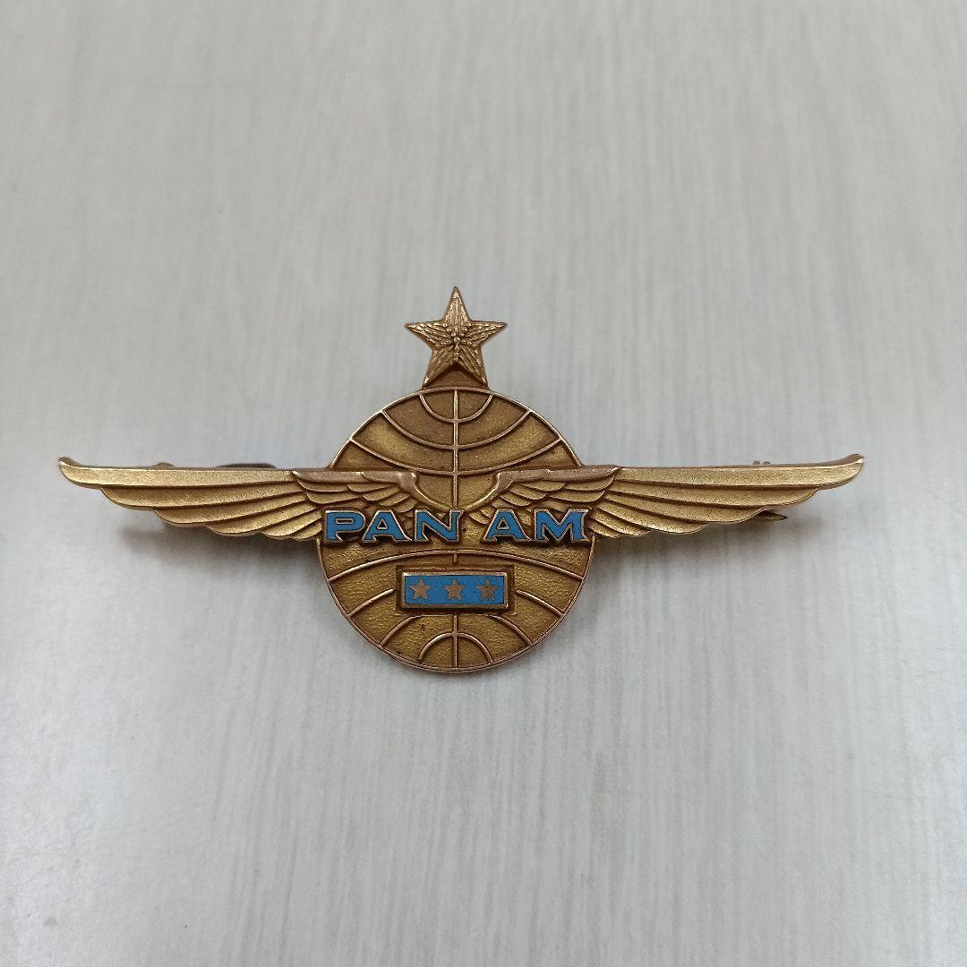 【超レア】パンアメリカン航空 パイロット ウイング ピンバッチ