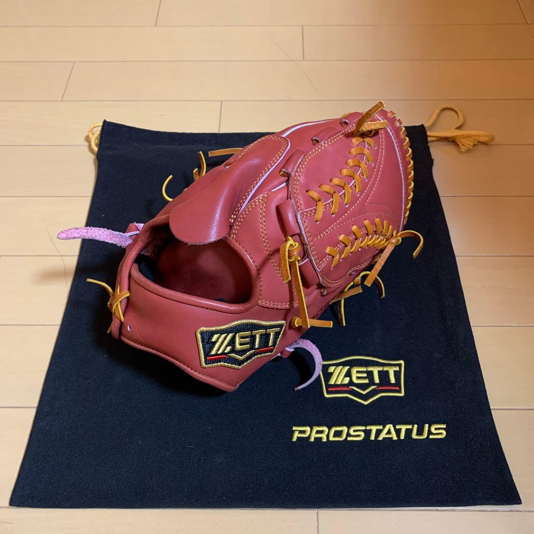 ZETT PROSTATUS 軟式グローブ ブラウン 右投げ 投手用