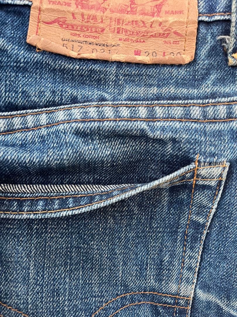 vintage Levi's 517 \"66\" シングルステッチ　ヴィンテージ