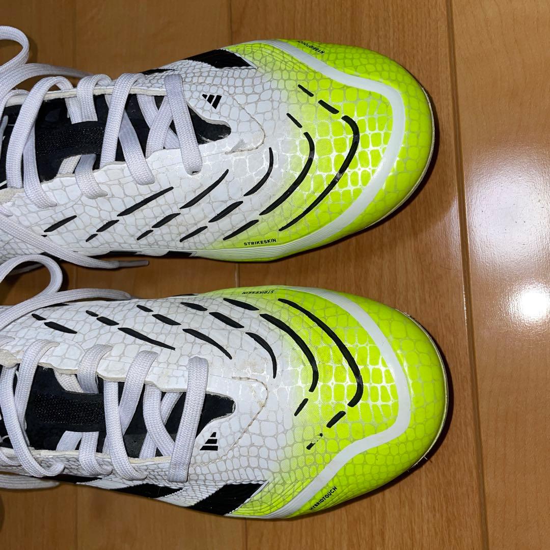 プレデターPRO HG/AG ホワイト/イエロー サッカースパイク　25センチ