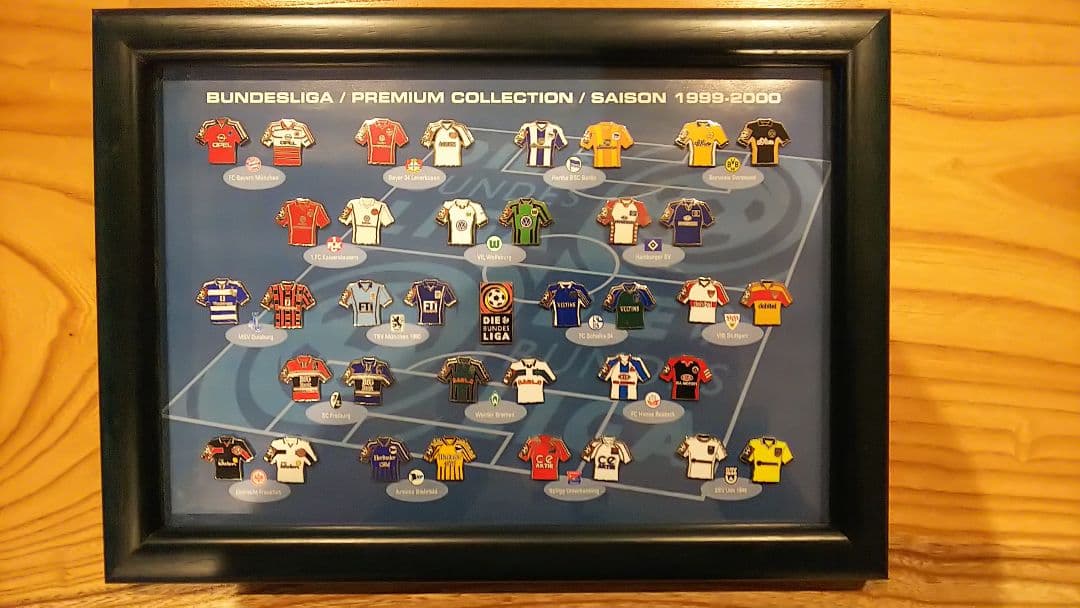 1999-00ブンデスリーガ1部ユニピン37個(ホーム&アウェイ、リーガロゴ)