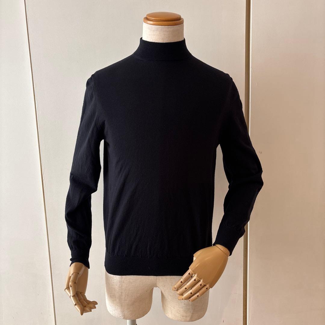 フィリッポデローレンティス／モックネックニット／ブラック／48