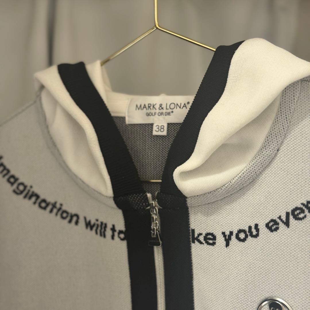 【極美品】MARK&LONA フルジップ ニットパーカー 38