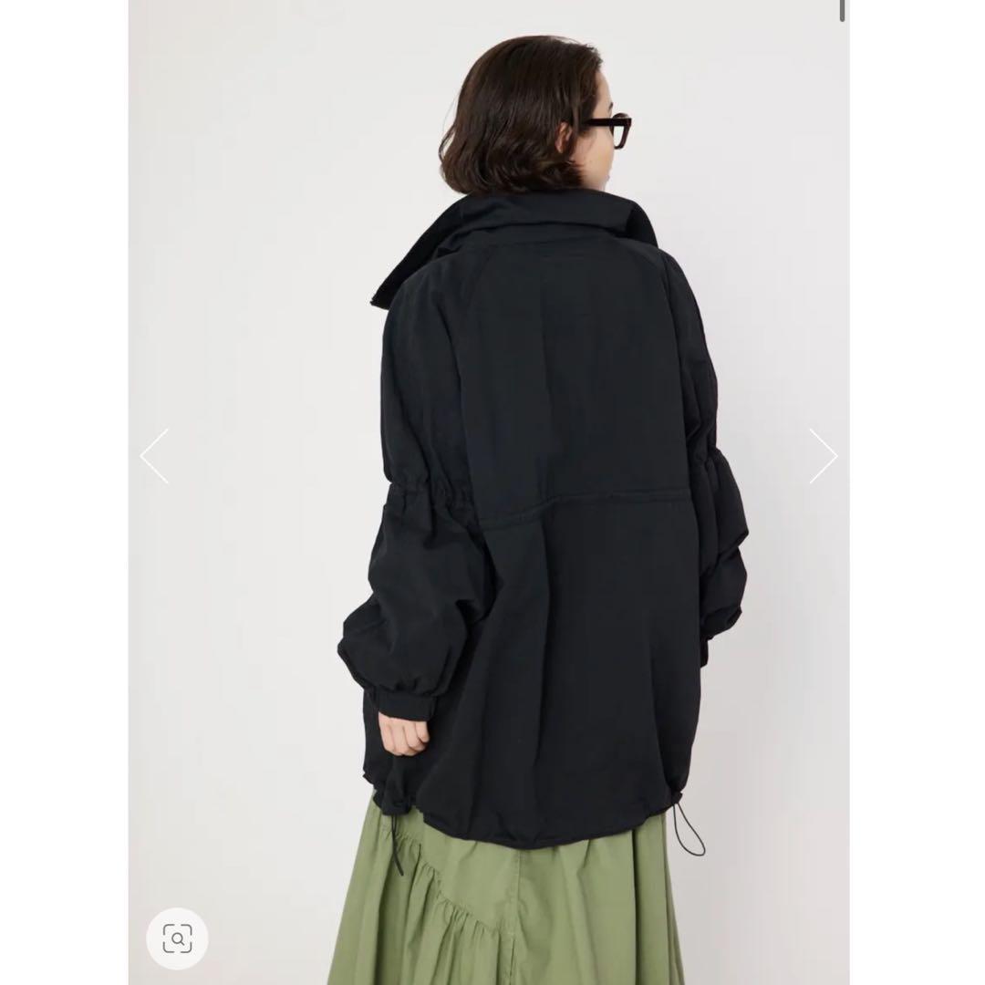 ロデオクラウンズ　スタンドネックモッズコート　ブラック