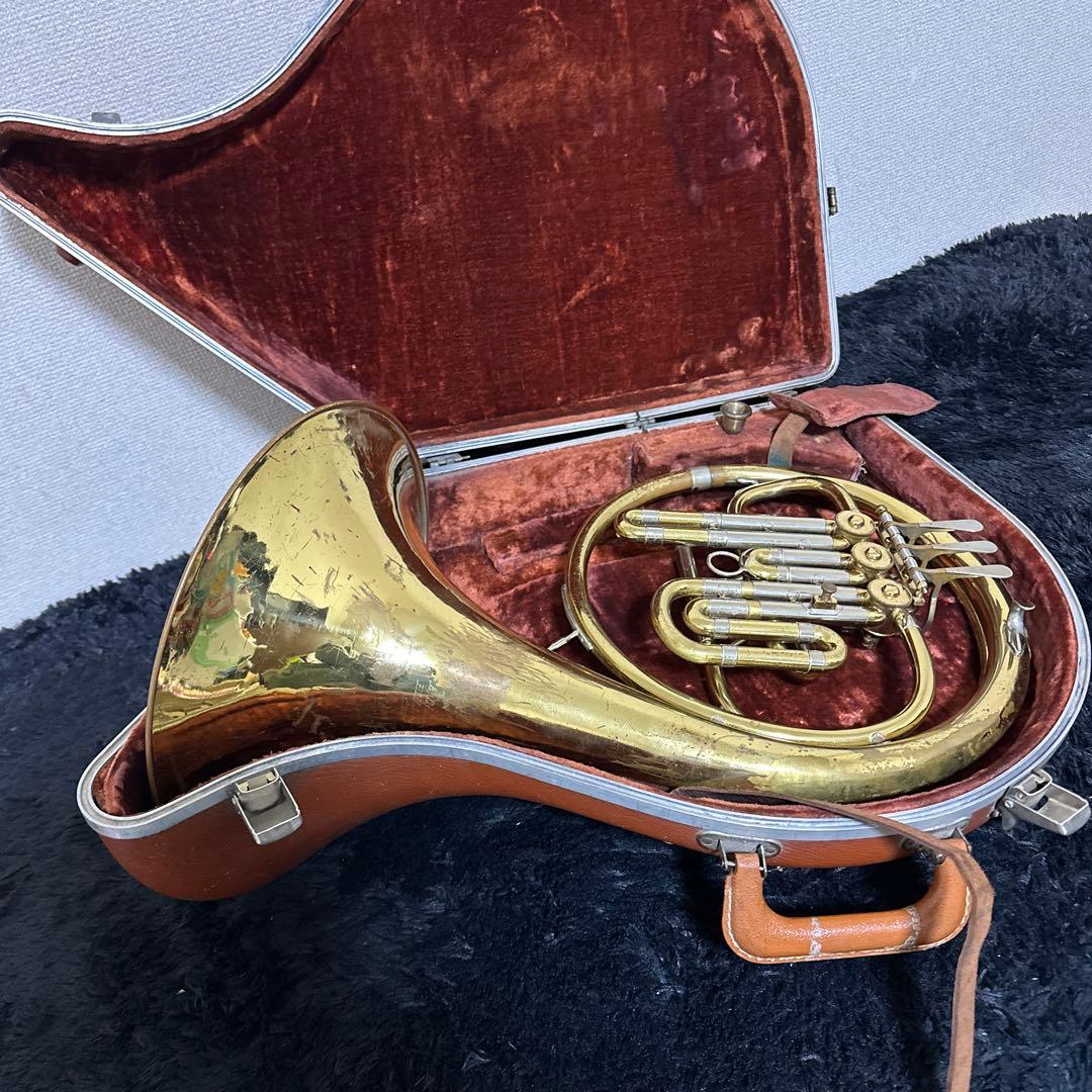 F.E.OLDS&SON ホルン 管楽器 ハードケース マウスピース付属