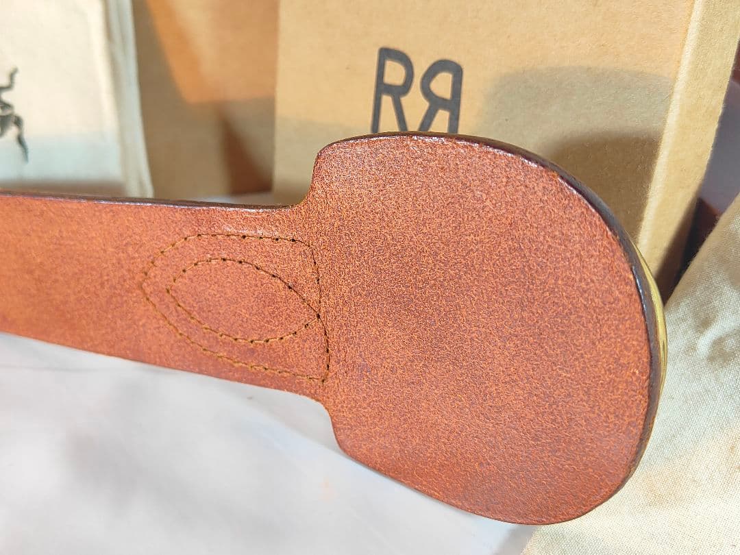 【極美品】ラルフローレン　正規品　高級ゴールドリングベルト　厚本革ドレスベルト