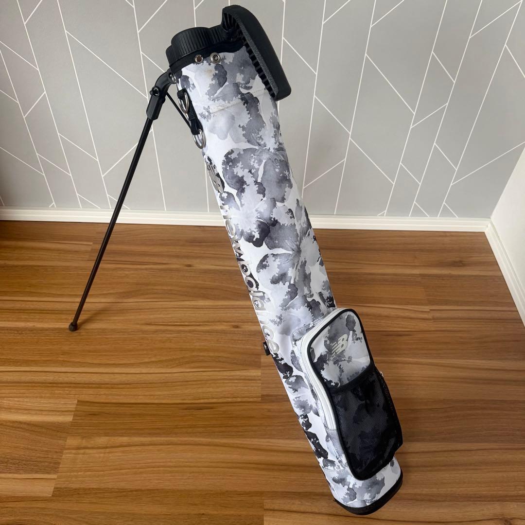 【中古】ニューバランス ゴルフ 花柄 セルフスタンドバッグ