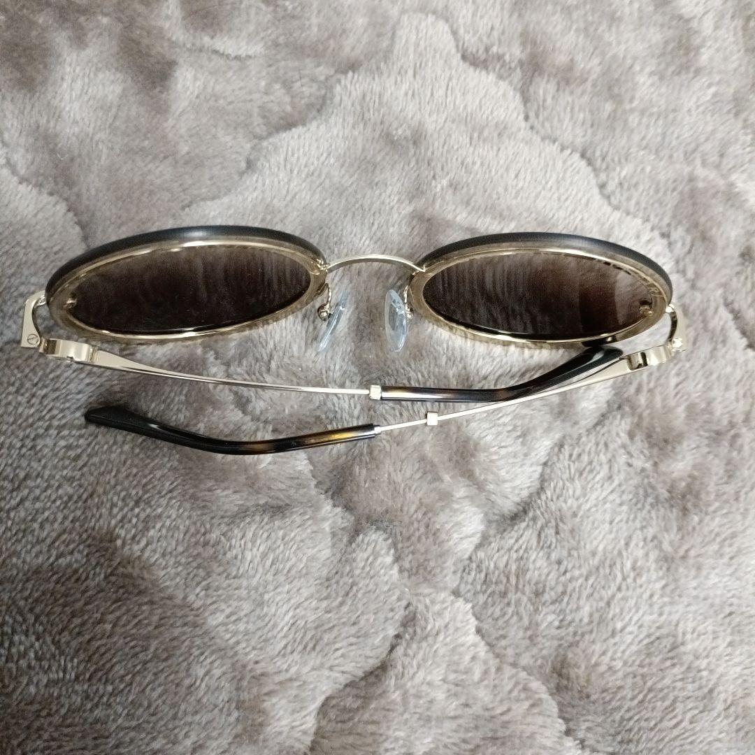 BVLGARI ラウンドサングラス ブラウン