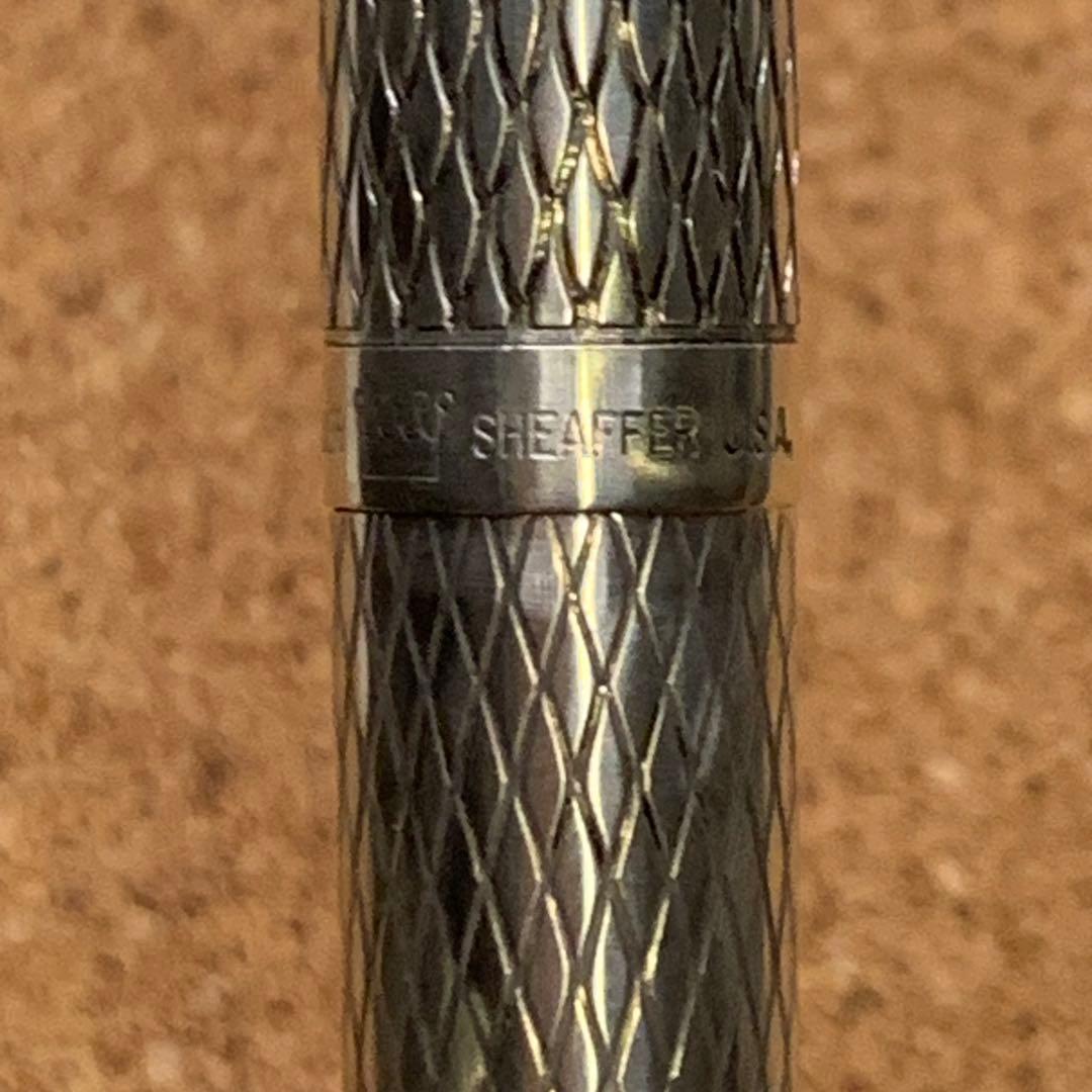 シェーファー　インペリアル　スターリングシルバー　万年筆　14K インレイドニブ