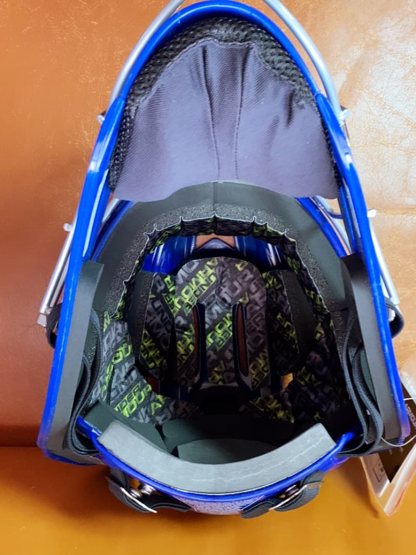 新品☆アメリカ国内限定☆UAマスク＋adidasプロテクター・レガース★青