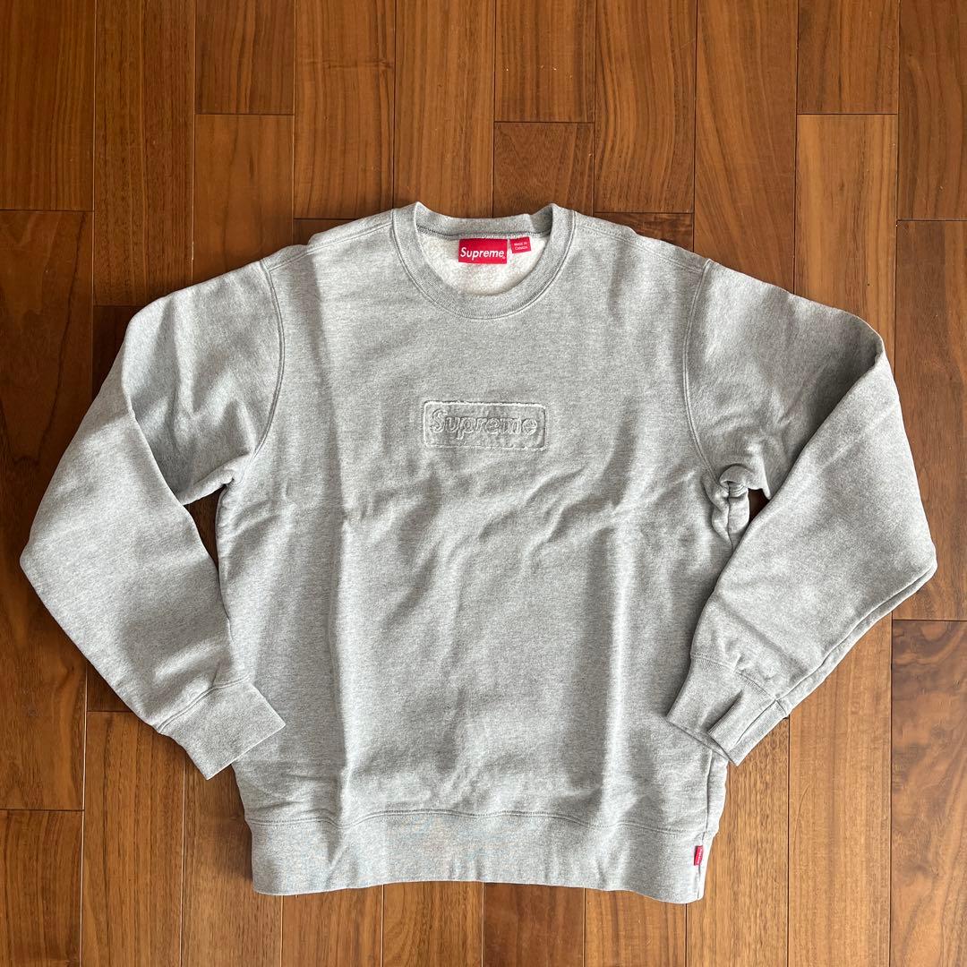 トップス Supreme cutout logo crewneck