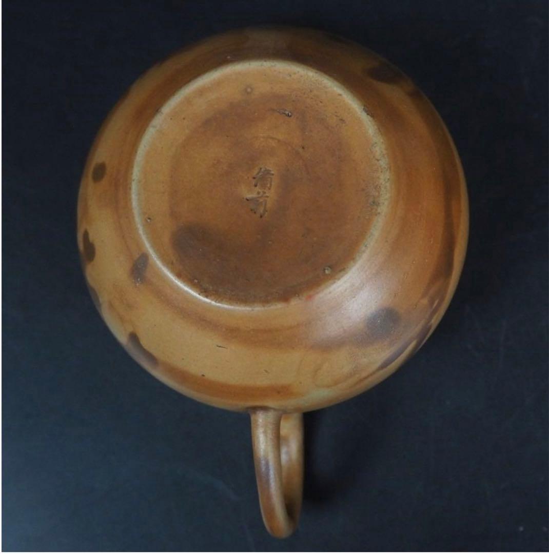 送料無料　18世紀初頭　江戸期白備前焼急須一対　箱付 ★博物館級★ 煎茶道具