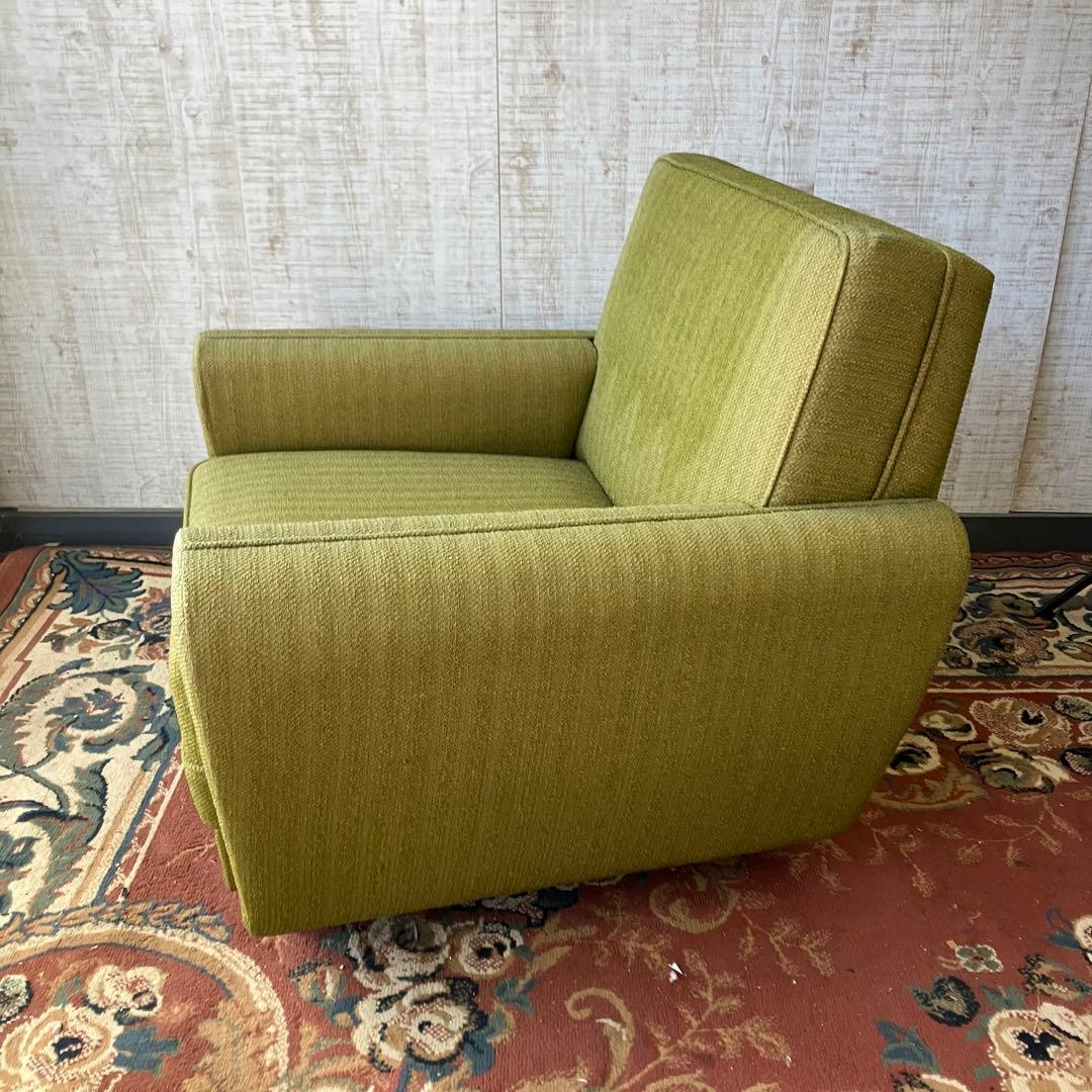 ② 昭和レトロ ミッドセンチュリー 一人掛けソファー ロビーチェア アームチェア