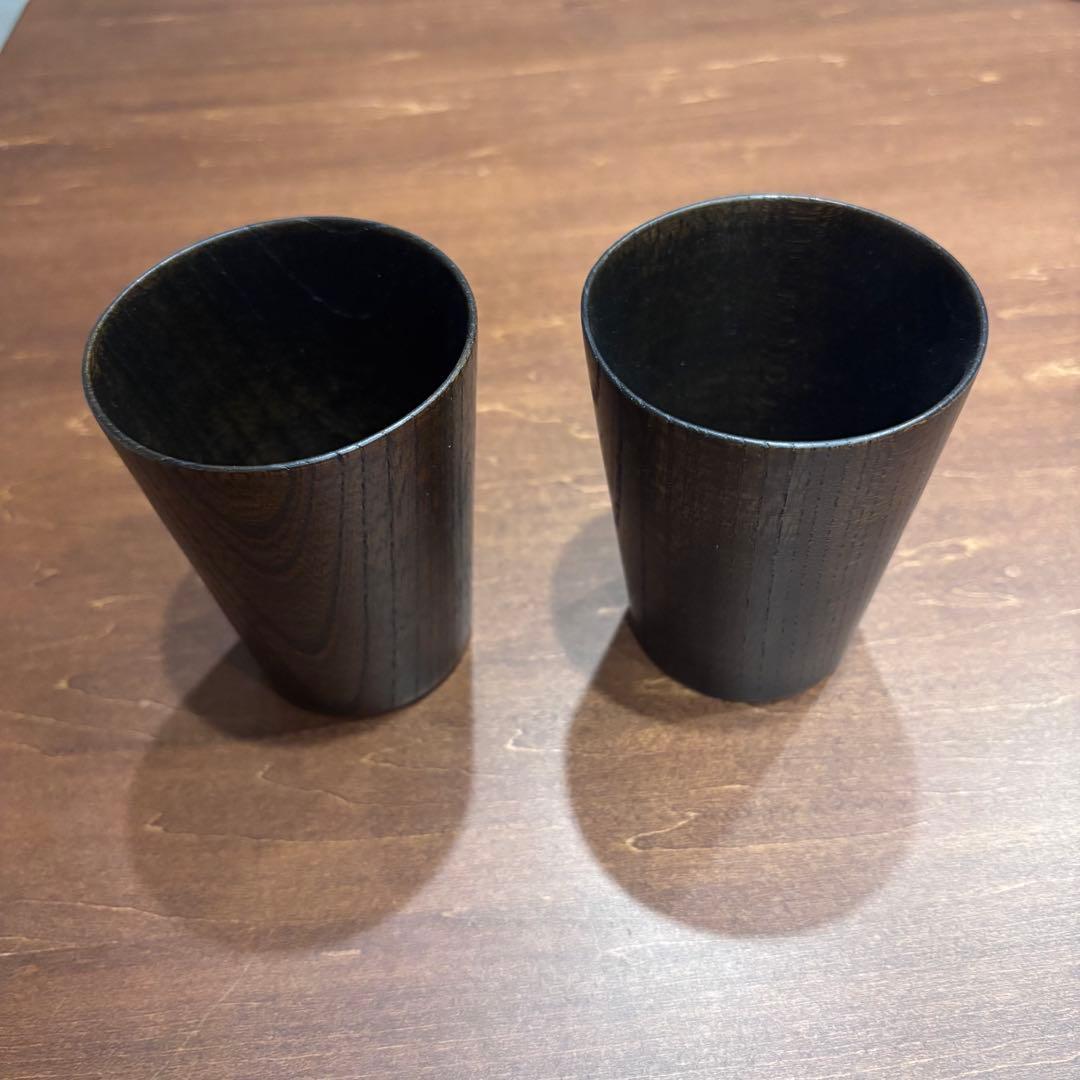 拭漆カップ2つセット