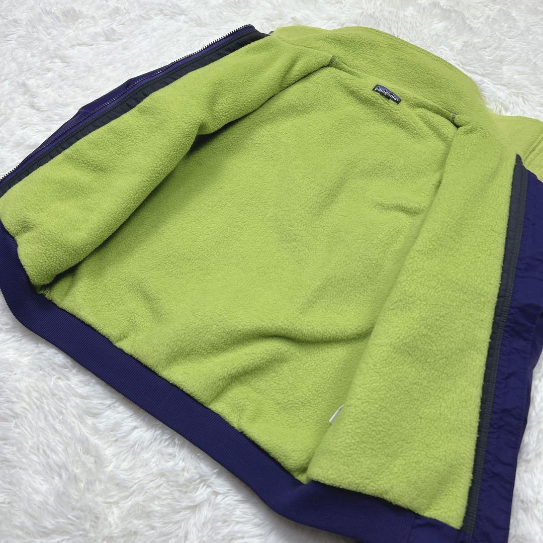90s パタゴニア　USA製 シェルドシンチラ　ナイロンジャケット　紫　黄色