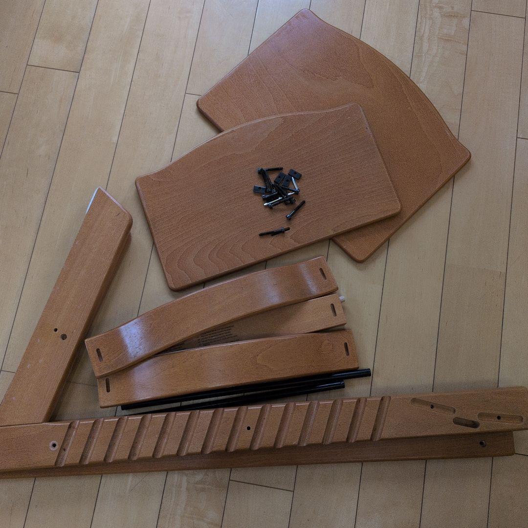 ＳＴＯＫＫＥ 値下げしました！！ 木製ハイチェア 高さ調整可能