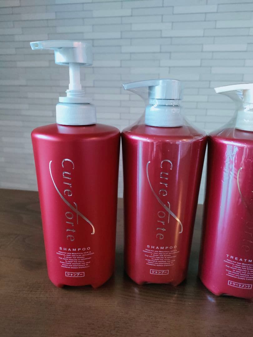 新中古品 キュアフォルテ シャンプー トリートメント ルビーネロリ 600ml