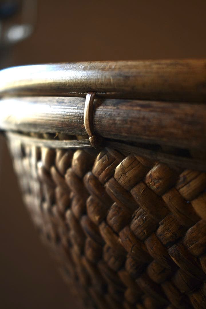 古道具　フィリピン　ルソン島　古籠　民藝　vintage プリミティブ　竹編み