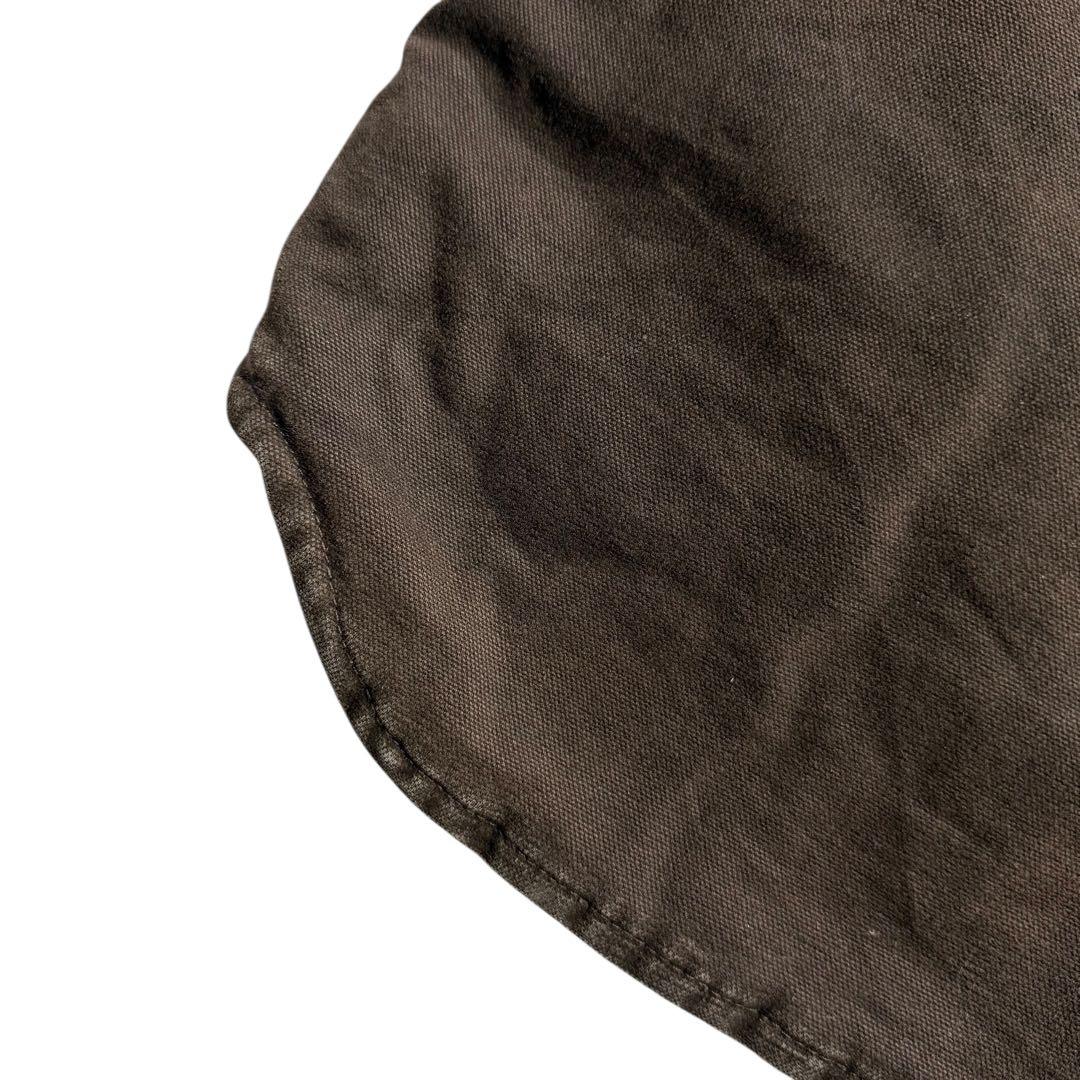 カーハート 04年製 USA製 ビンテージ ダークブラウン ダックベスト 古着