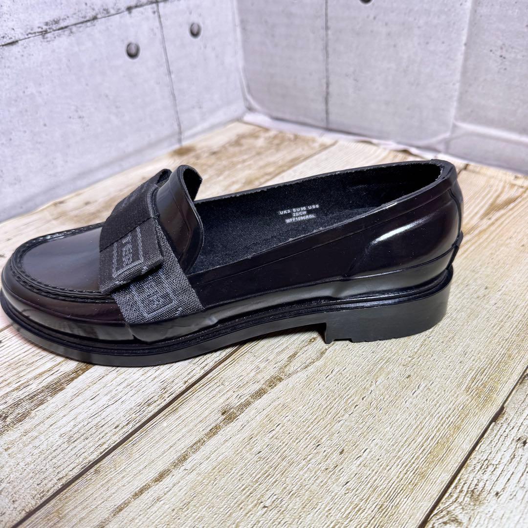 【新品未使用品】ハンター リファインド ボウ グロス ローファー UK3