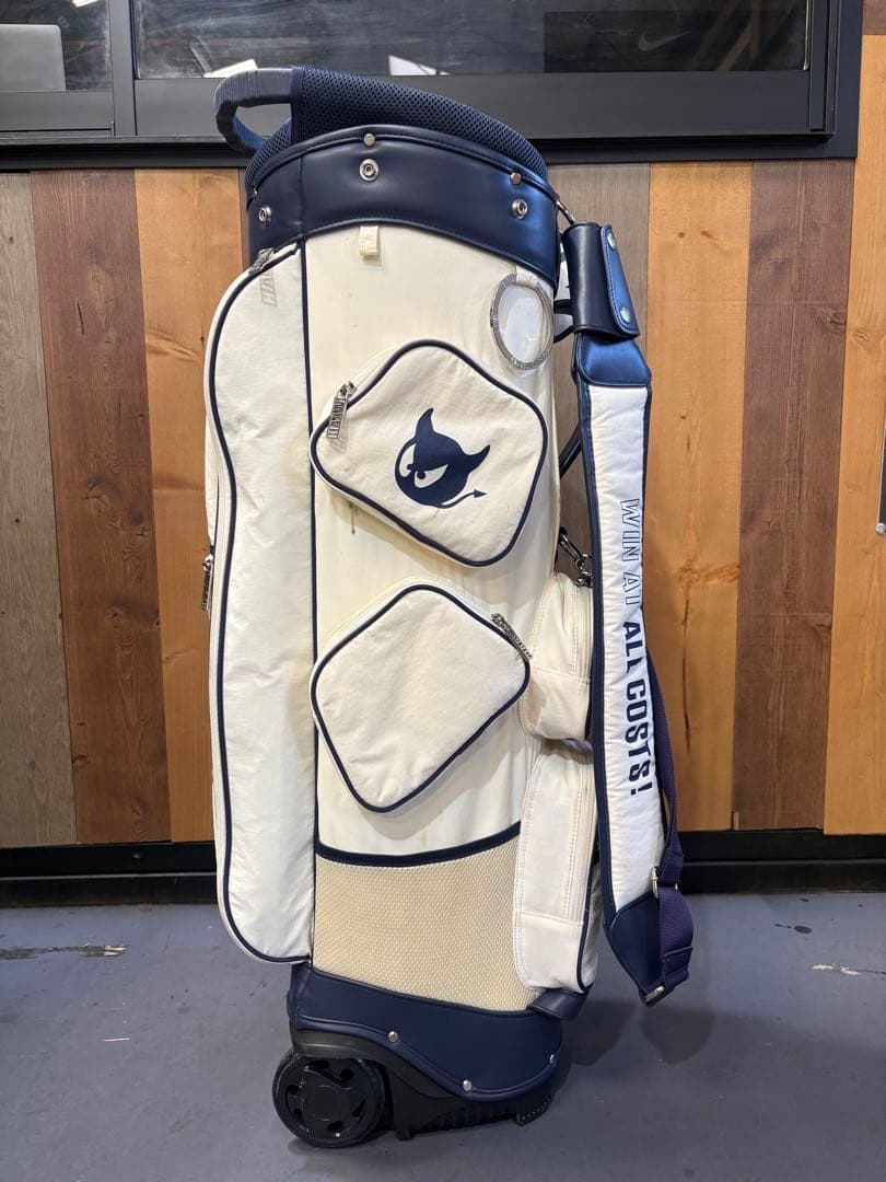 WAAC キャディバッグ ホワイト・ネイビー