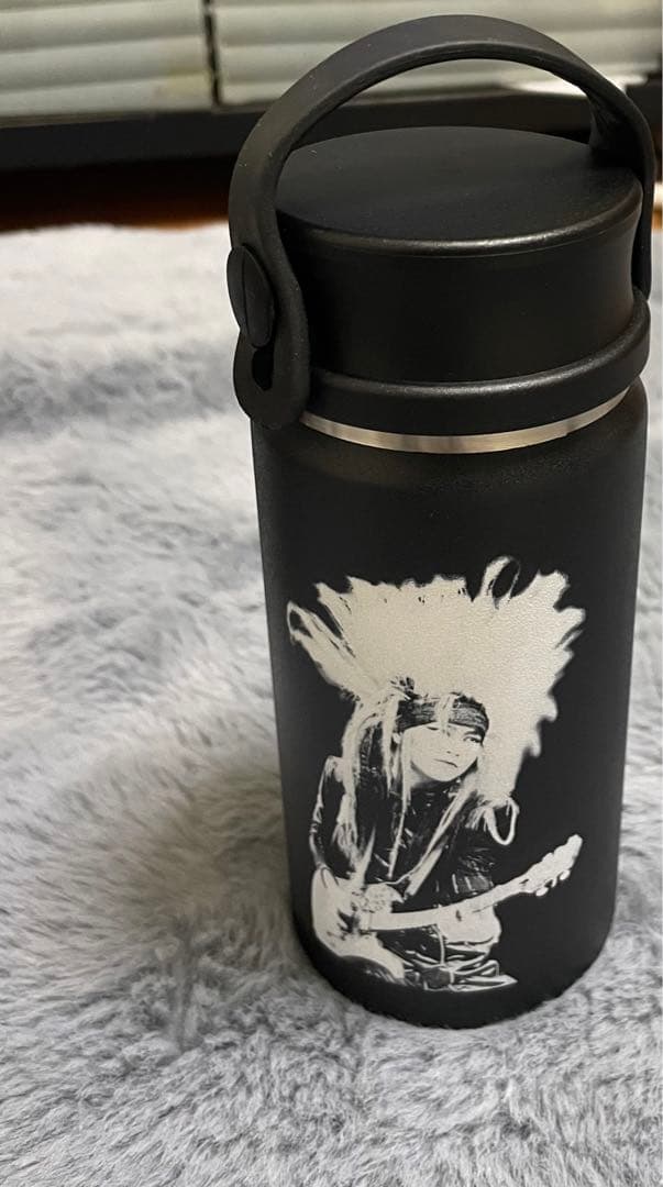 新品　HIDE X JAPAN ステンレスボトル（サイケペイント柄カバー付き）